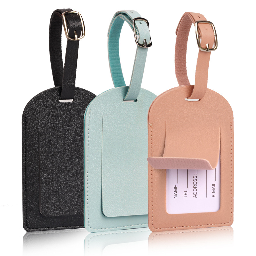 Men'S Accessories Holder - 女性男性用荷物タグ PUレザー旅行用品スーツケースIDアドレスネームホルダー手荷物搭乗タグポータブルラベル