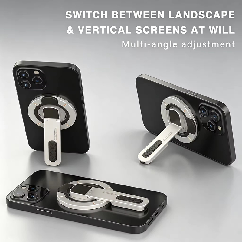 Men'S Accessories Holder - 両面磁気フィンガーリングホルダー回転式スマホスタンド多機能スマホスタンドiPhone 17/16対応ポータブル怠惰な人用スタンド