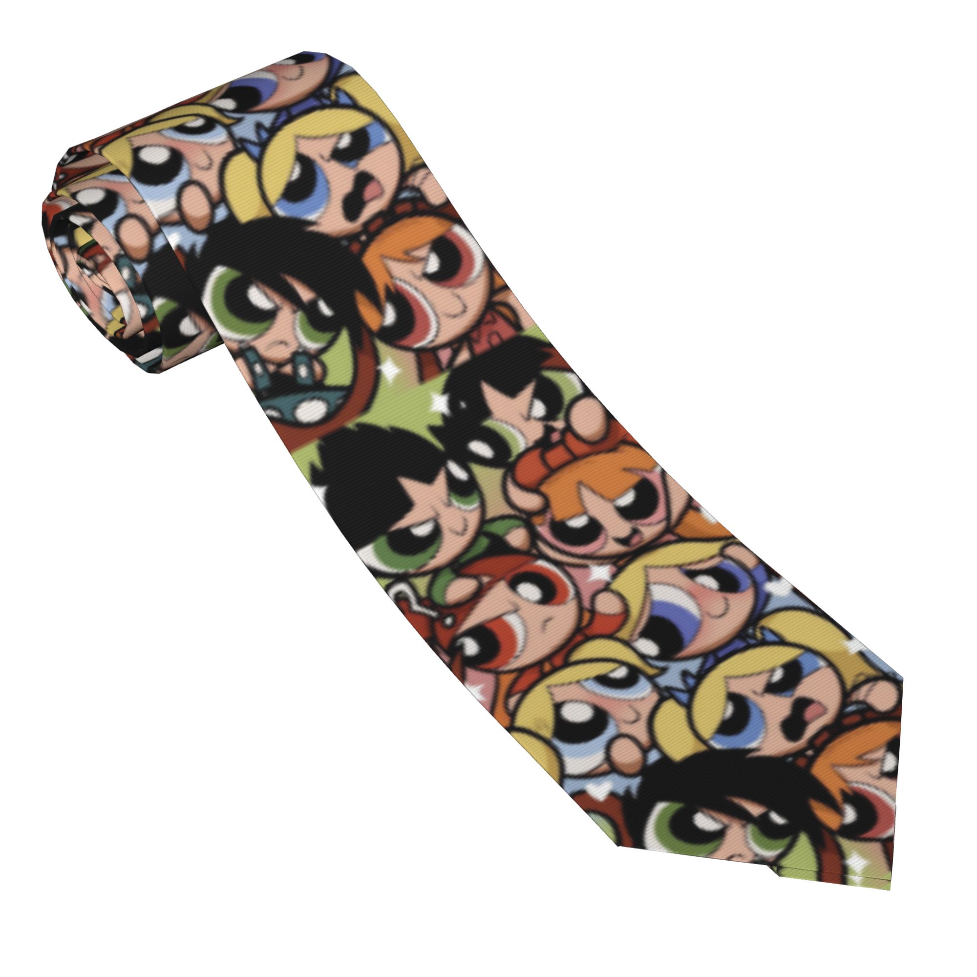 Men'S Accessories In The 90S - Whoopass ガールズカートゥーン 90年代 ネクタイ メンズ ポリエステル
