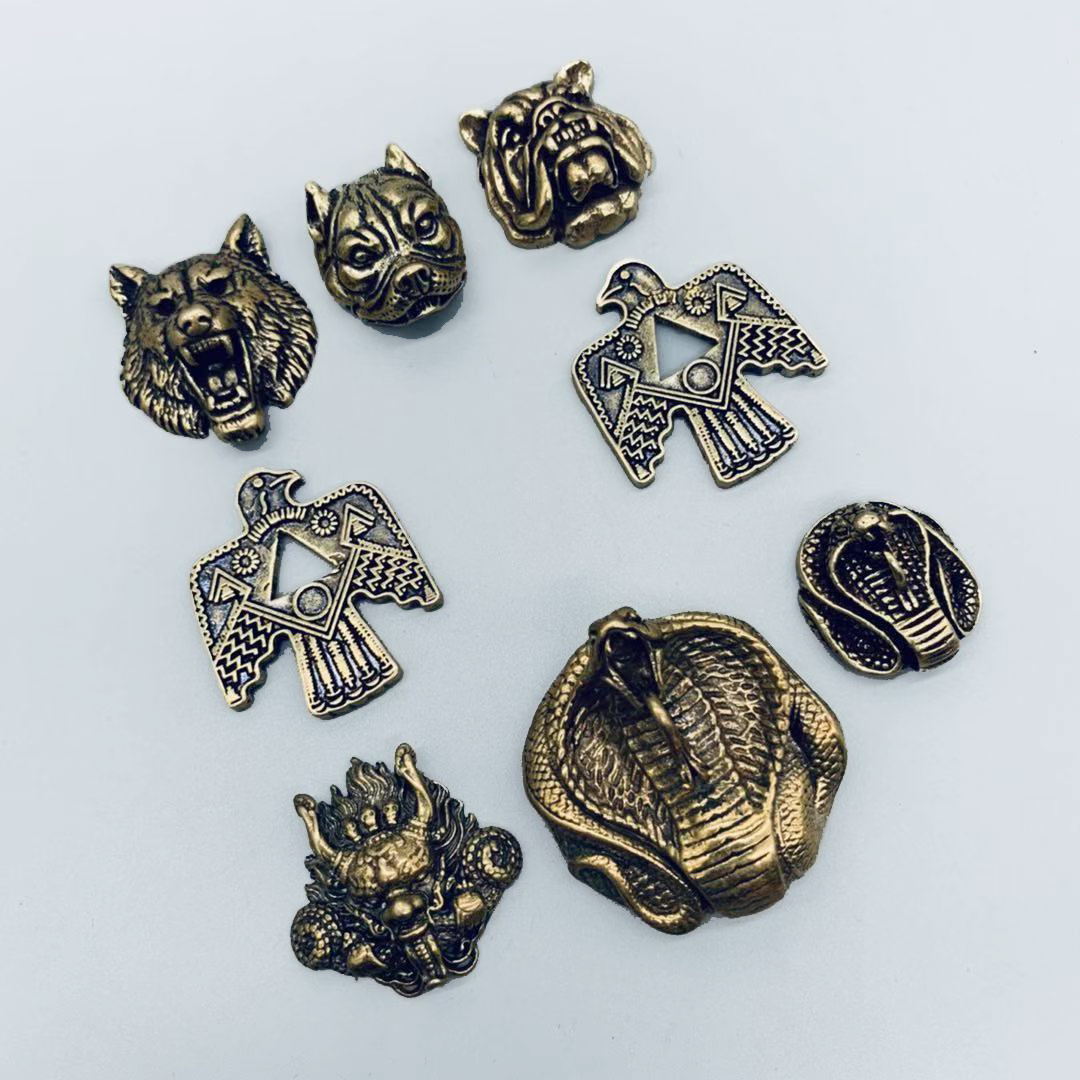 Men Accessories Gadgets - 人格 3D イーグル彫刻 DIY 金属バッジ ZP