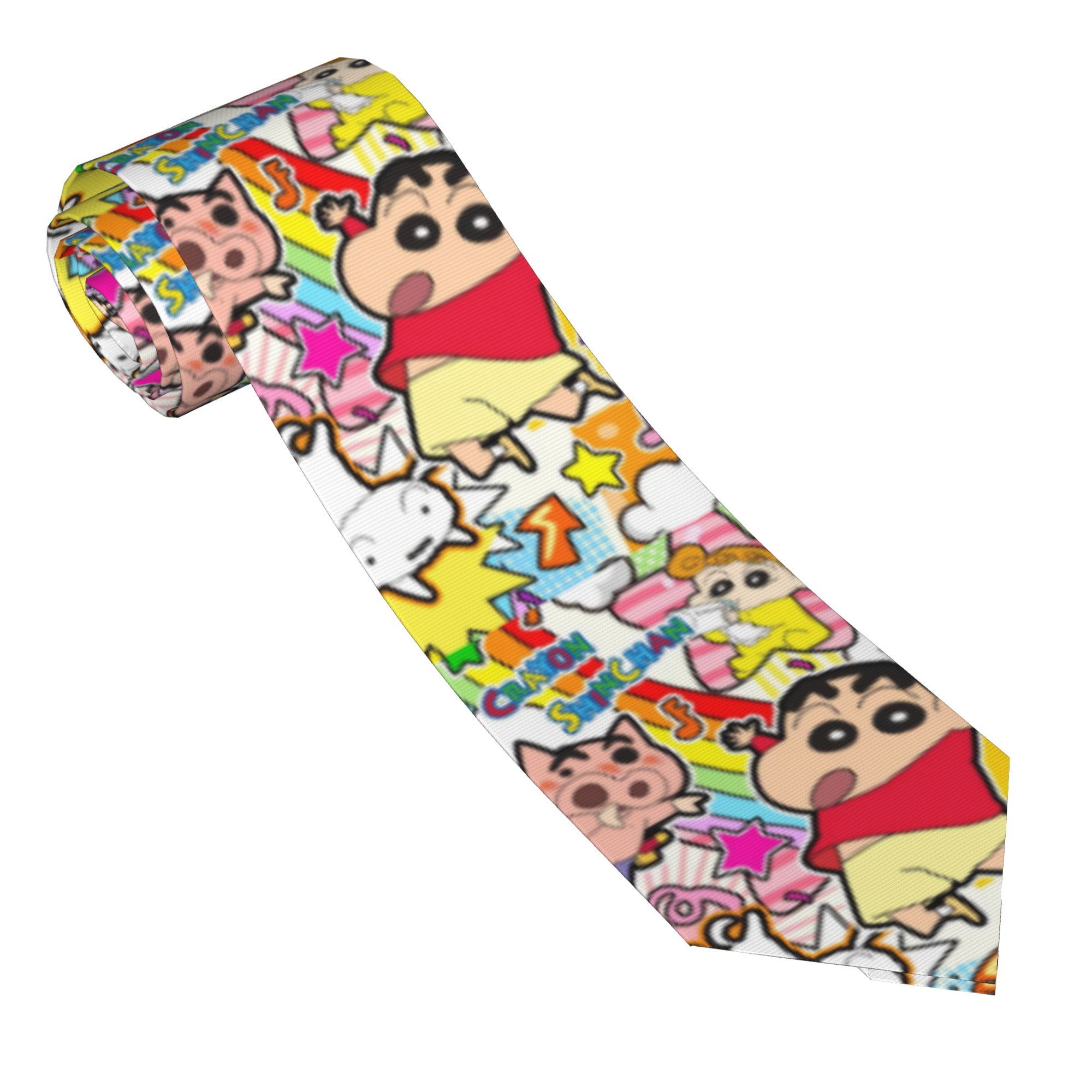 Men'S Accessories In The 90S - シャンチャンズ 90年代風カートゥーンネクタイ メンズ ポリエステル 8cm スリム