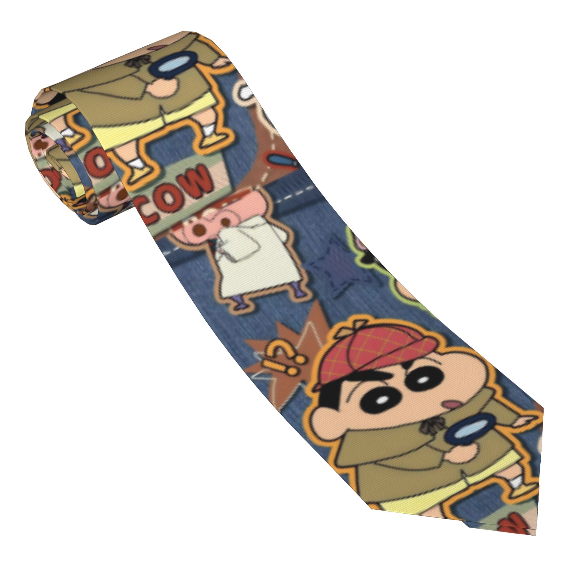 Men'S Accessories In The 90S - シャンチャン刑事 90年代風漫画柄ネクタイ メンズ スキニー 幅8cm メンズシャツアクセサリー