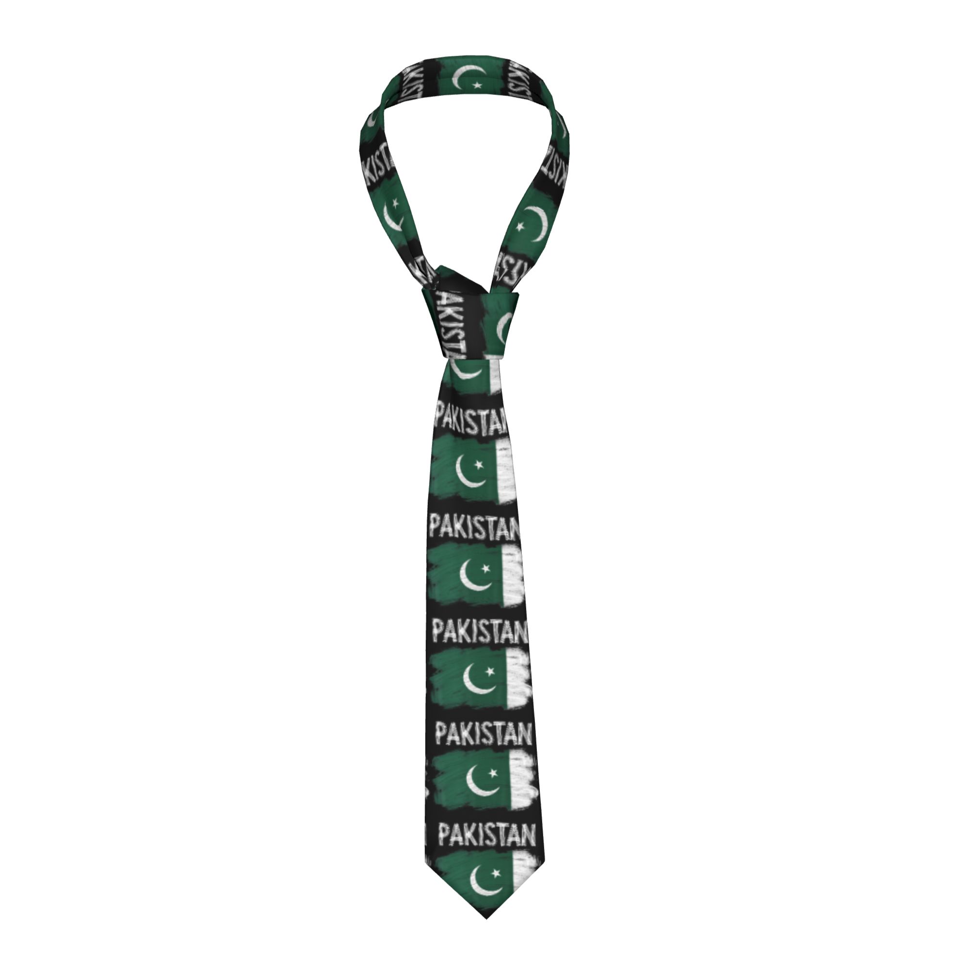 Men Accessories Pakistan - パキスタンルーツパキスタン国旗ネクタイクラシックネクタイ男性女性用結婚式品質襟ネクタイグラフィックネクタイアクセサリー
