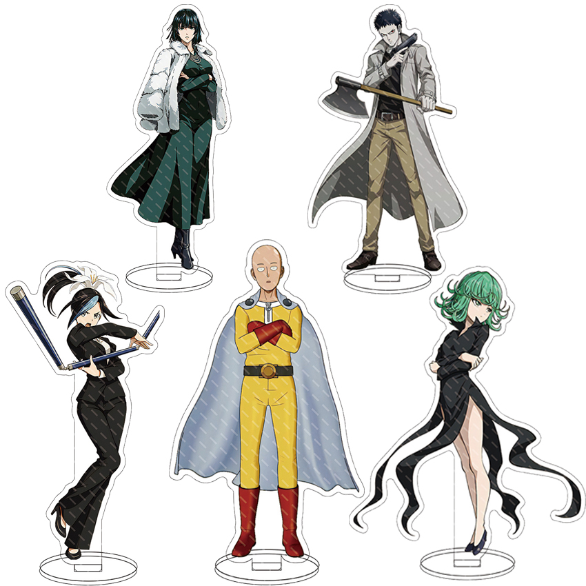 Men Accessories Gift - 16CM アニメアクリルスタンド ワンパンマン サイタマ タツマキ ゲノス