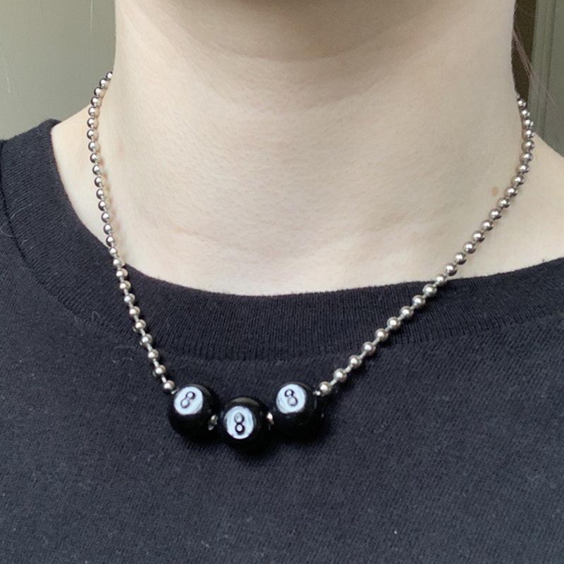 男性と女性のためのヴィンテージブラックボールペンダント,ポッ - Men'S Accessories In The 90S のレビューと価格