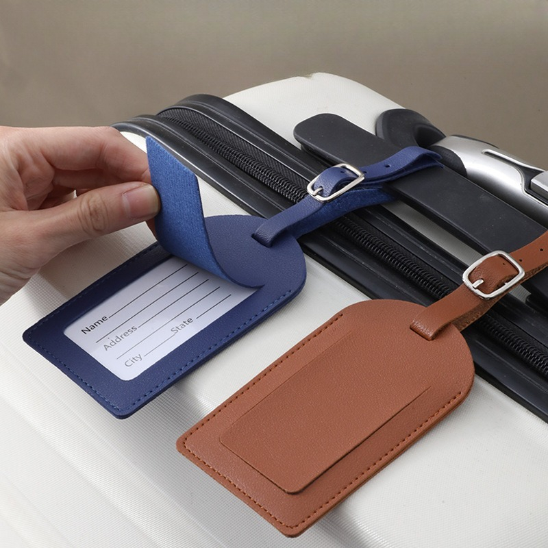 女性男性用荷物タグ PUレザー旅行用品スーツケースIDアドレ - Men'S Accessories Holder のレビューと価格