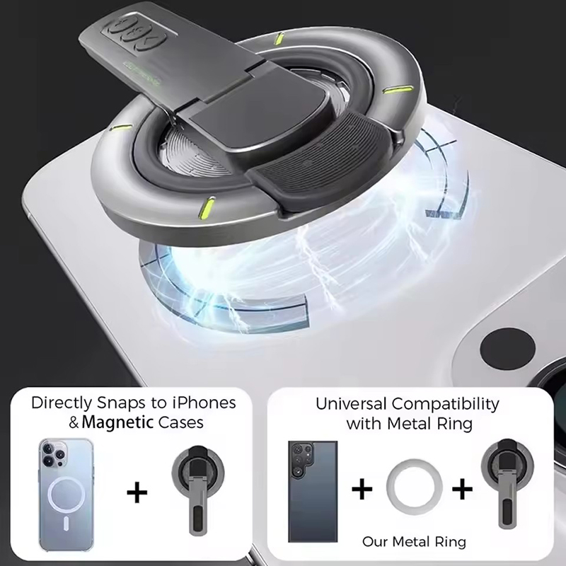 両面磁気フィンガーリングホルダー回転式スマホスタンド多機能ス - Men'S Accessories Holder のレビューと価格