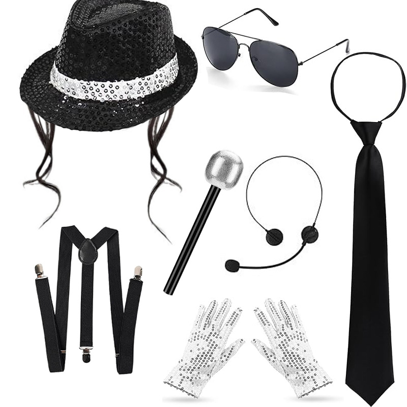 メンズダンススターコスチュームハロウィン80年代90年代ポッ - Men'S Accessories In The 90S のレビューと価格