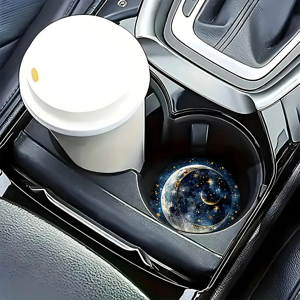 2個入り 星月柄 車用カップコースター - 耐久性のある滑り - Men'S Accessories Holder のレビューと価格
