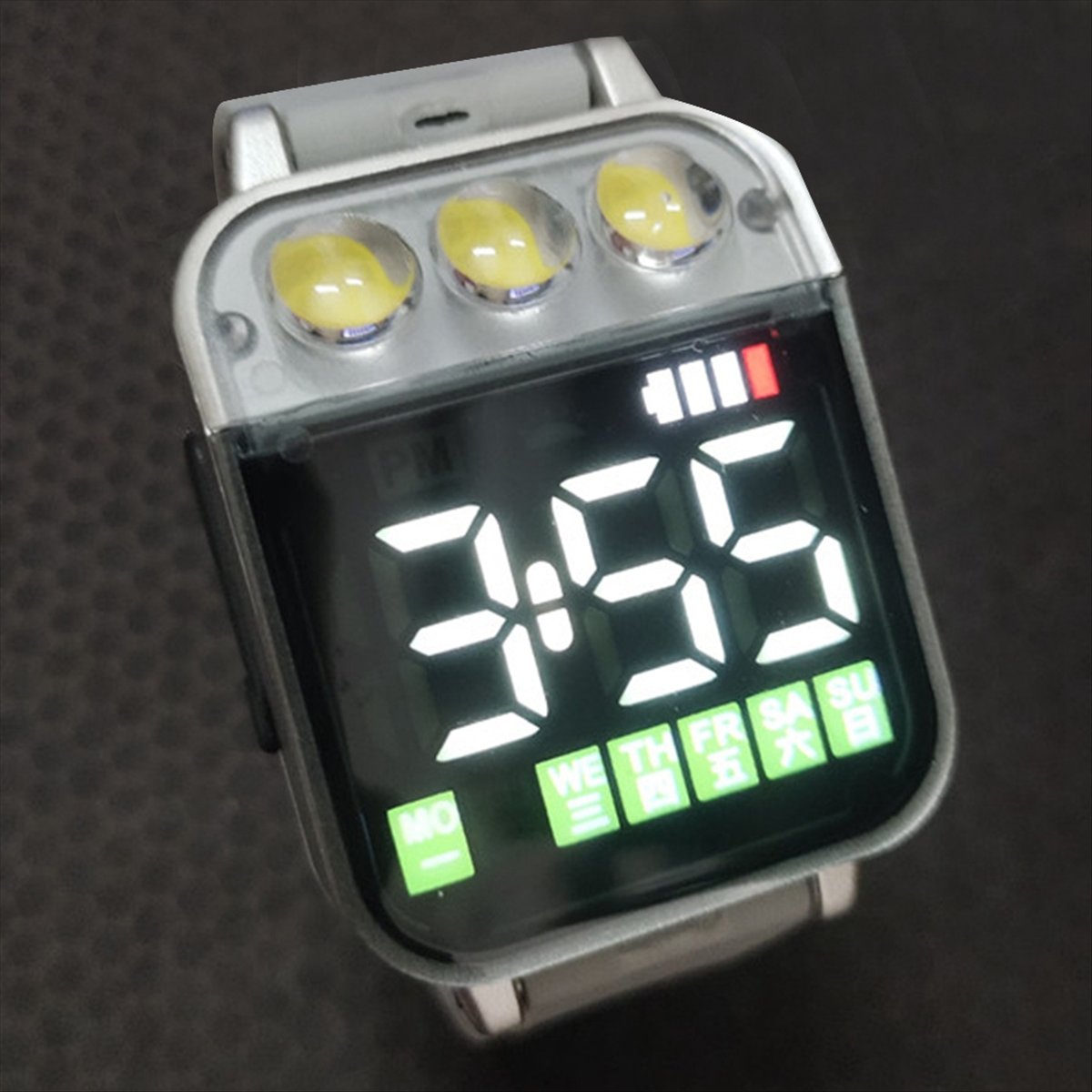 HAPPY DIAN!スポーツ LED 電子時計 USB 充 - Men Accessories Gadgets のレビューと価格