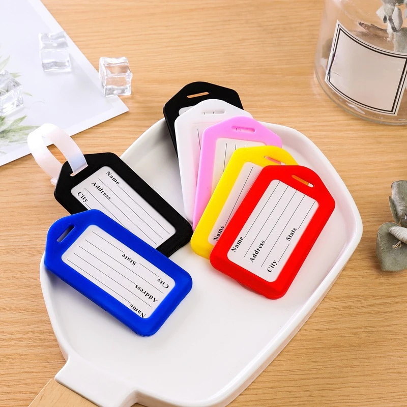5 個の荷物タグ搭乗出荷プラスチック手荷物タグ旅行アクセサリ - Men'S Accessories Holder のレビューと価格