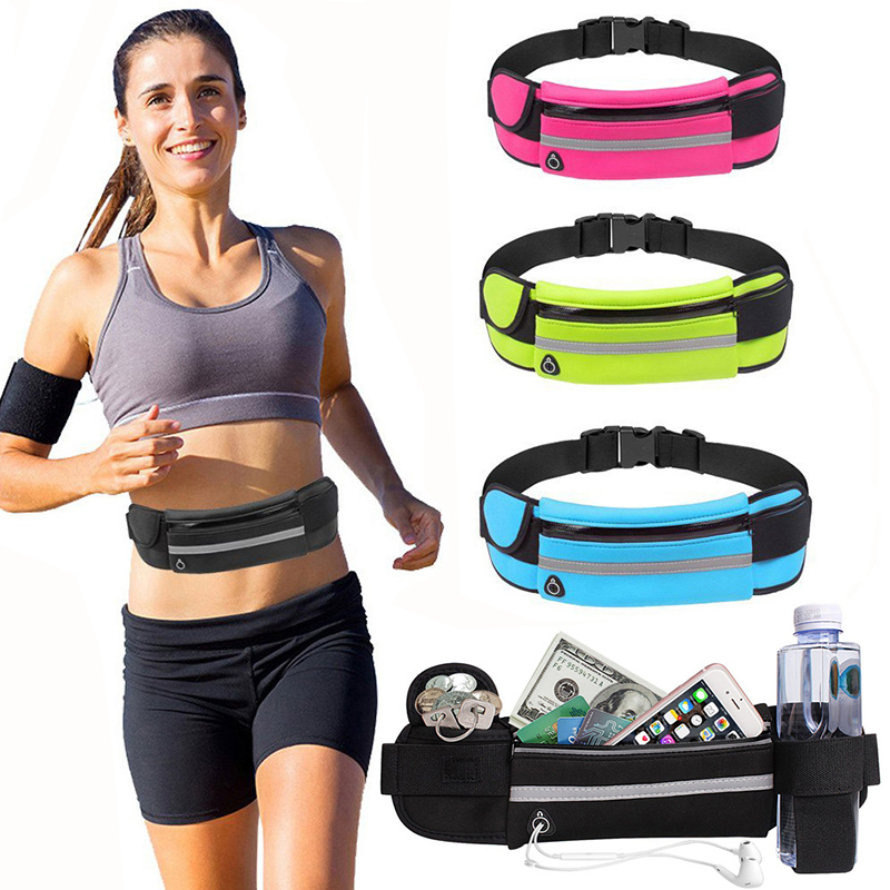 スポーツファニーパック女性ランニングウエストバッグ男性ベルト - Men Accessories Gadgets のレビューと価格