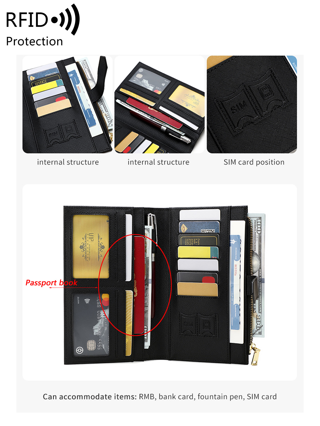 ファッショナブルなPUレザー製飛行機柄RFIDトラベルパスポ - Men'S Accessories Wallet のレビューと価格
