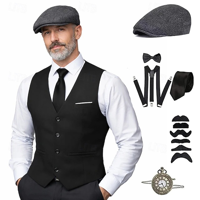 プラスサイズ メンズ 1920年代 ローリング・ギャツビー  - Men'S Accessories Vintage のレビューと価格