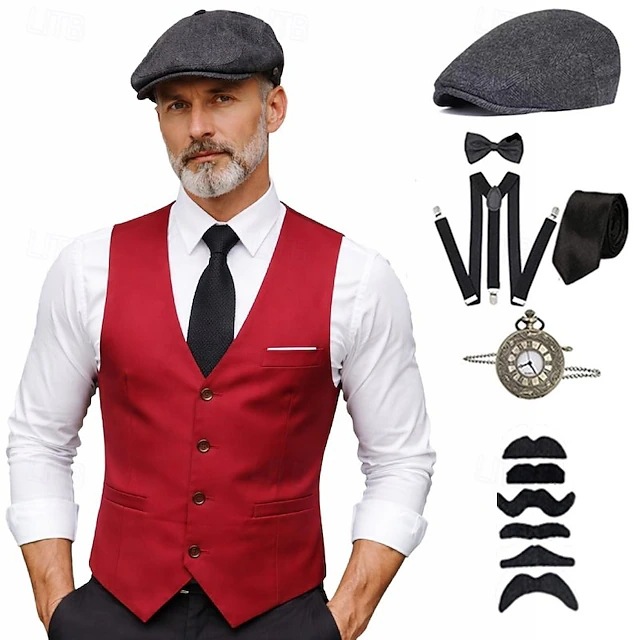プラスサイズ メンズ 1920年代 ローリング・ギャツビー  - Men'S Accessories Vintage のレビューと価格