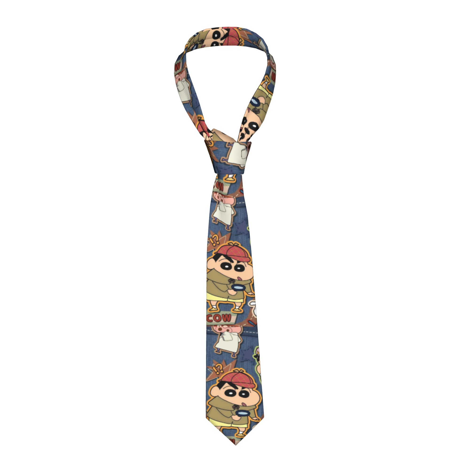 シャンチャン刑事 90年代風漫画柄ネクタイ メンズ スキニー - Men'S Accessories In The 90S のレビューと価格
