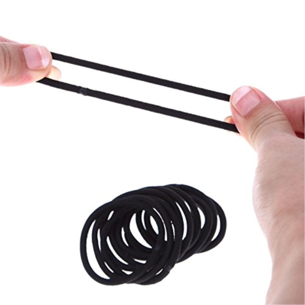 10/30/50 個 4 ミリメートル黒小さなヘアネクタイ弾 - Men'S Accessories Holder のレビューと価格