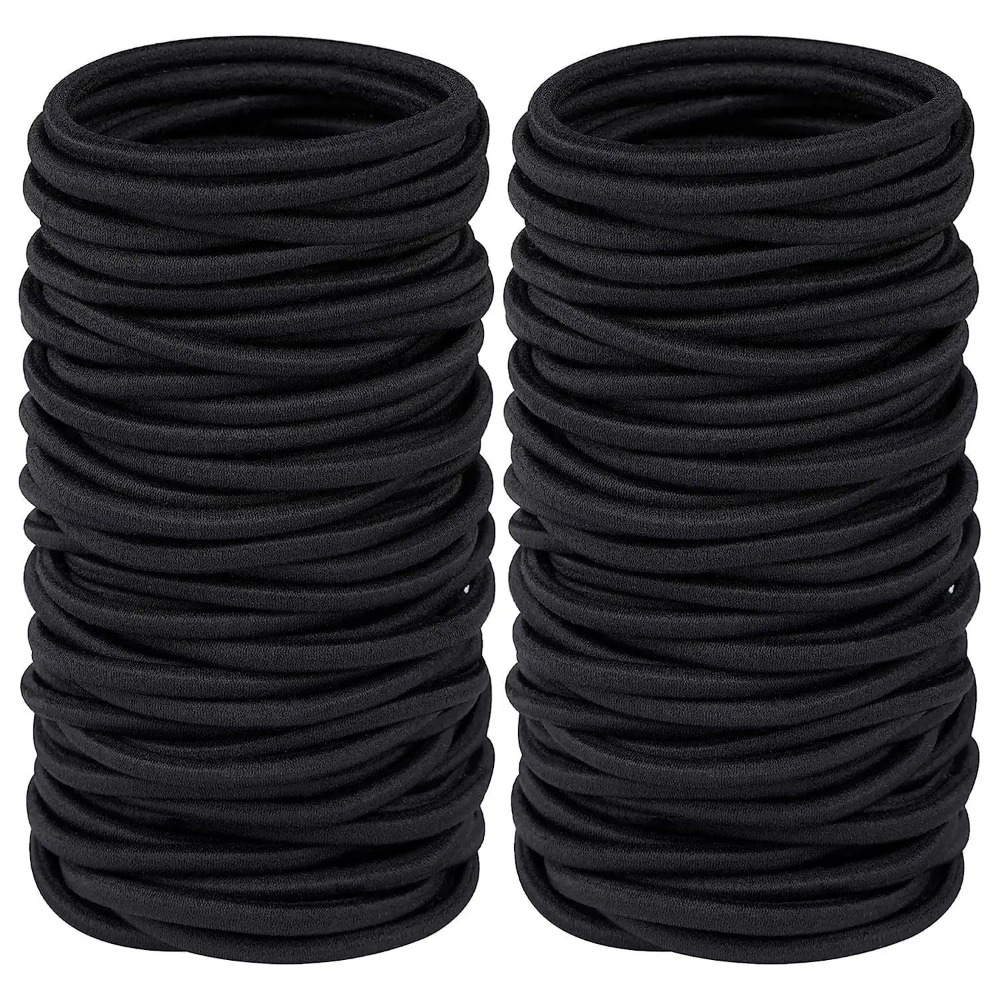 10/30/50 個 4 ミリメートル黒弾性ヘアバンド耐久性 - Men'S Accessories Holder のレビューと価格