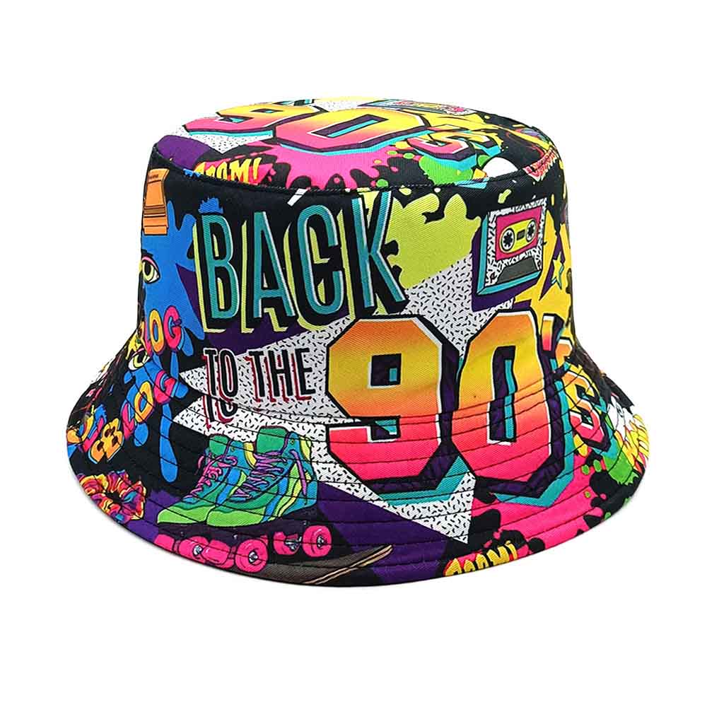 レトロな80年代90年代のヴィンテージバケットハット、男女兼 - Men'S Accessories In The 90S のレビューと価格