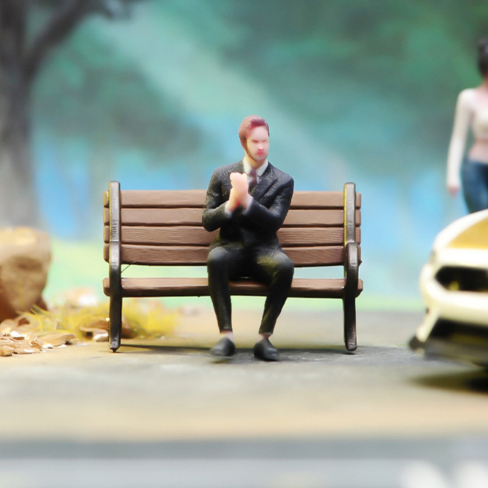 1:64スケールの座った男性フィギュア、三次元プリントされた - Men Accessories For Suit のレビューと価格