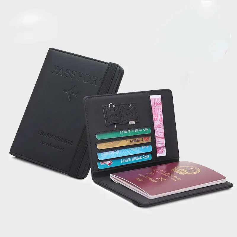 女性男性旅行パスポートホルダーカバーケース Pu レザークレ - Men'S Accessories Wallet のレビューと価格