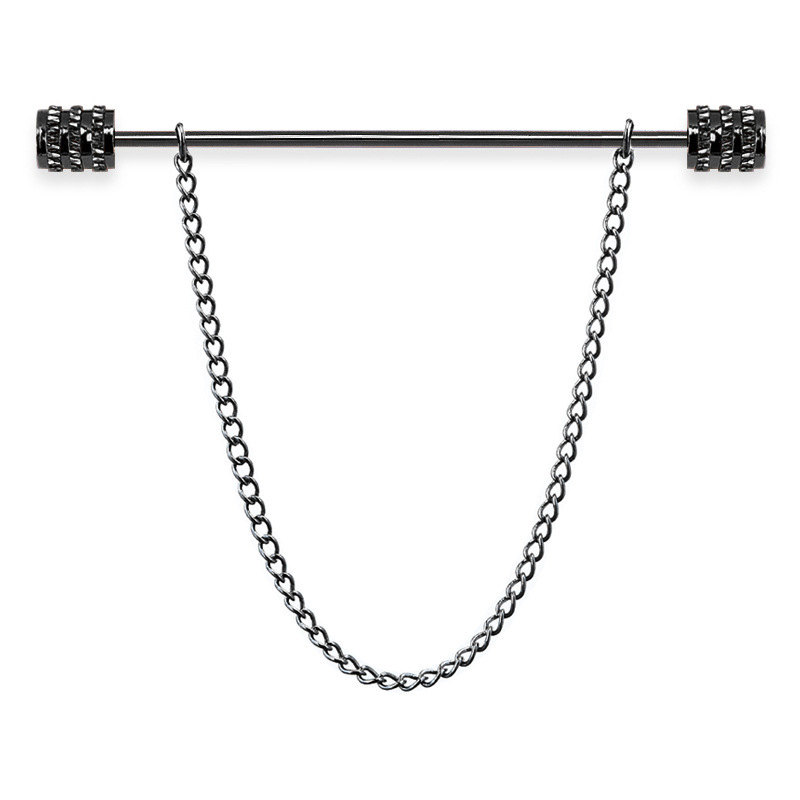 新しいメンズブローチシャツスタンドアップカラーピン固定クラス - Men Accessories Gift のレビューと価格