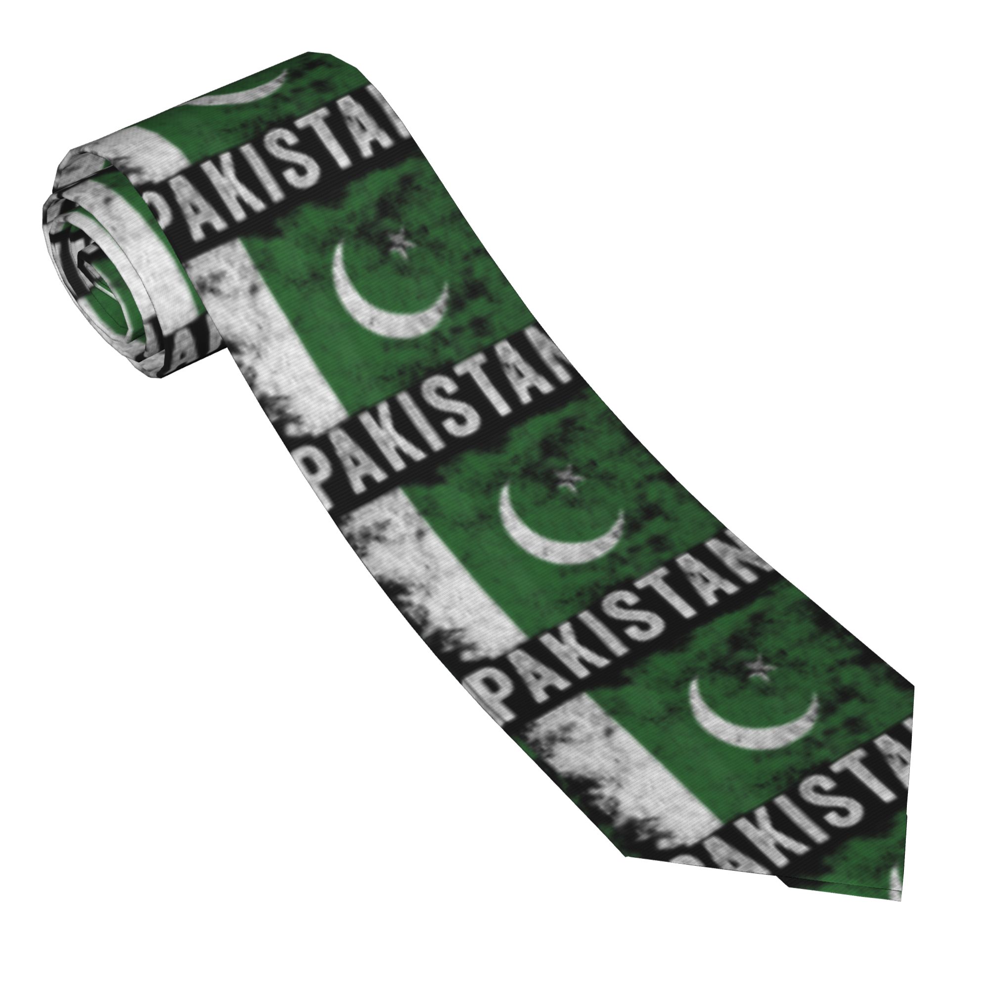 パキスタン国旗 ディストレストパキスタン国旗ネクタイ グラフ - Men Accessories Pakistan のレビューと価格